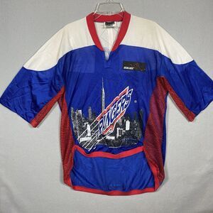 VINTAGE NHL New York Rangers OFF ICE BAUER Size XL Jersey Shirt RARE 90s